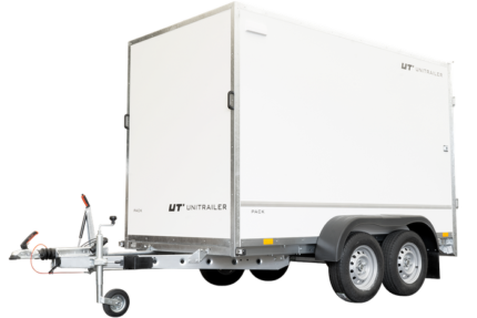 REMORQUE FOURGON DOUBLE ESSIEUX 300X148 UNITRAILER PACK 300/2 2000 KG